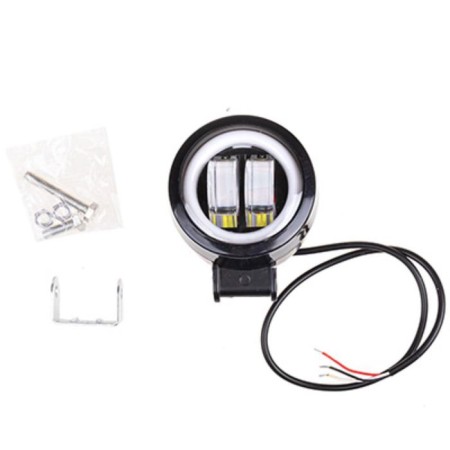 Farah LED SkyWay Off Road, Round, 12 V/24 V, 20 W, 6000 K, 2 diodes, 75x90 mm-1
