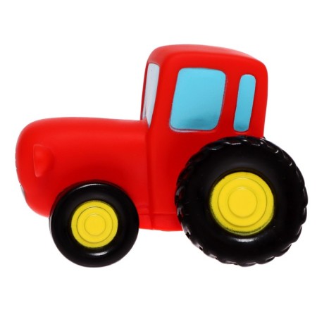 The bath toy "Blue Tractor", red color, 10 cm-1
