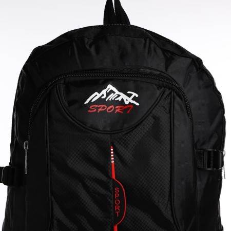 A backpack with a lightning with an increase, 55l, 5 external pockets, black color-4