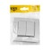 Sining Tot Elegant switch, 10 a, 2 cl., Hidden, silver