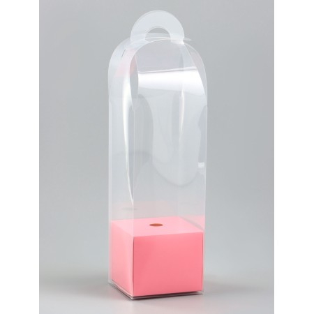Box for mini bouquets 28 x 8 x 8 cm, pink-1