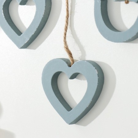 Decor Wall tree "Birds and hearts" gray 28x1x27.5 cm-2
