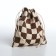 Cosmetic bag - a bag of ties, beige/brown color