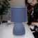 Rivoli Nadine 1he14 table lamp, 40 watts Ceramics Blue with lampshade