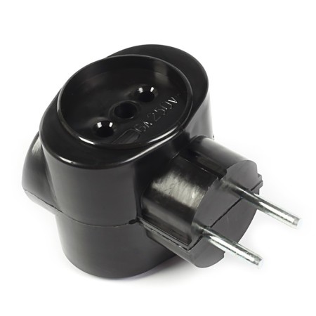 Tip electric rexant, 6 a, without salary, bimetal, black