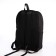 Young backpack from textiles with a zipper, waterproof, 4 pockets, black/orange color