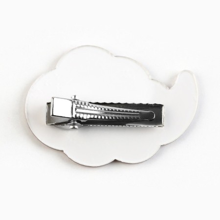 Hair clips on the postcard "Cloud", 3.7 x 3.2 x 1 cm-4