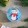 Christmas tree decoration for painting "Penguin" Size: 8 cm; 2 pcs., Brush