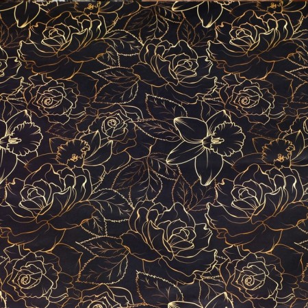 Glossy packaging paper "Magnolia", bilateral, 70 x 100 cm-4
