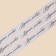 Satin tape, gift packaging, “handmade”, silver, 2 cm x 22.5 m
