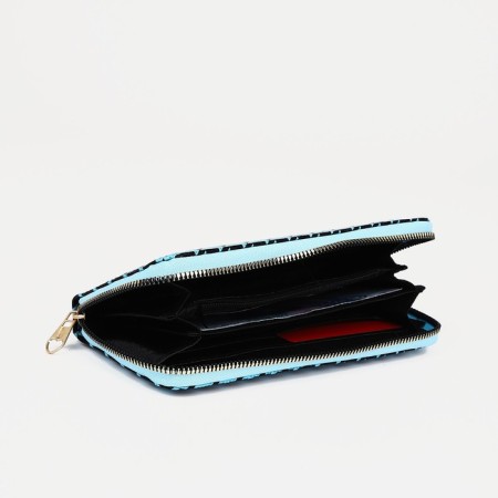 Lightning wallet, black/turquoise color-2