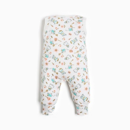 Semi -combinezone children, white color, height 86 cm-3
