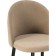 Metal amisure stool Metal/velor, black/beige 48x53x95 cm