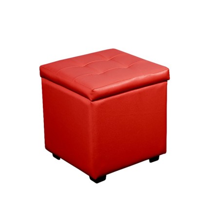 Puff Riga 400x400x430 Red glossy