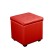 Puff Riga 400x400x430 Red glossy