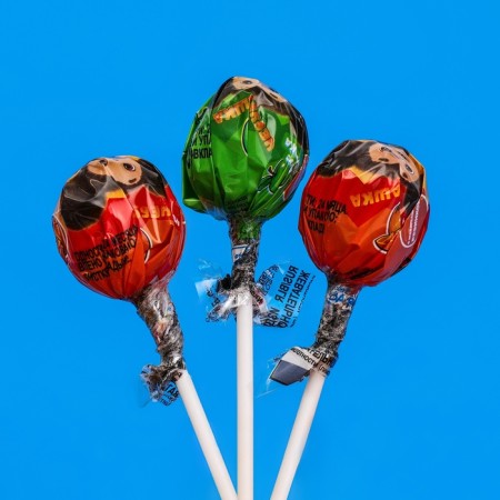 Caramel with chewing elastic "Cheburashka Sweet Bar", on a stick, 15 g-3