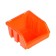 Metizov tray No. 1, 115x115x75 mm, orange