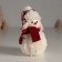 Souvenir Textile "Snowman in a scarf with berries in the hands" 7.5x7.5x12.5 cm