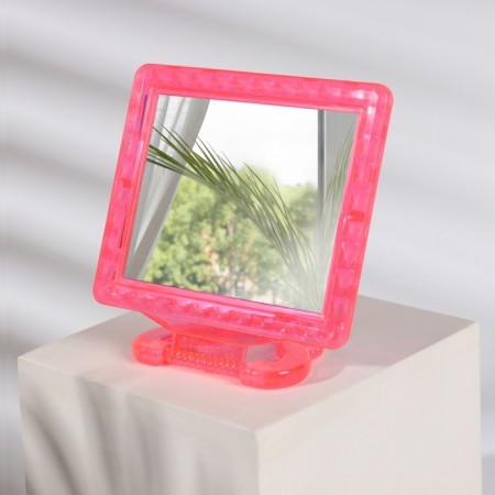 Desktop mirror - suspended, with a frame for a photo, a mirror surface is 11 × 9 cm, color mix-1