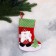 Nosok for gifts "Santa Claus with a Christmas tree" 19x26 cm, red-green
