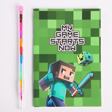 Gift set for the boy "Play now", wallet, notebook, pencil-2