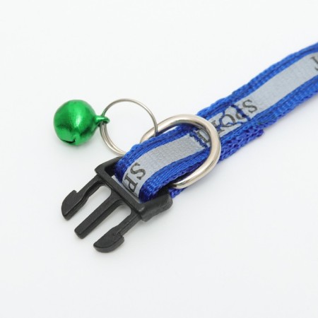 Collar "sport" with a reflective strip, 31 x 1 cm, blue-4
