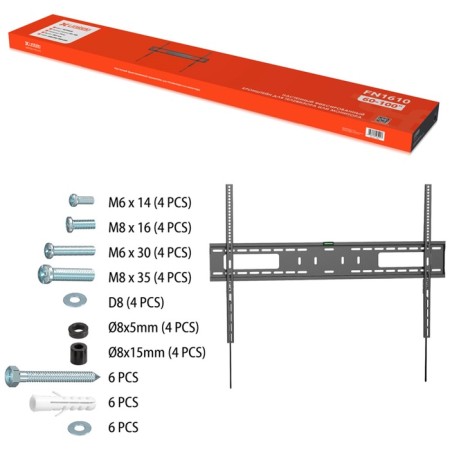 The bracket Uniteki FN1610 for the TV on the wall is fast, fixed, diagonal 60-4