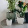 Flower pot, d = 21 cm, 5.2 l, plastic, green sage