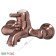 Ponsi bath mixer, antique copper