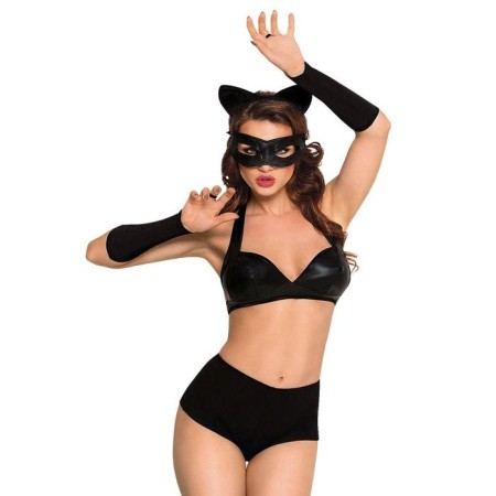 Softline collection catwoman's kitty costume, black color, size s