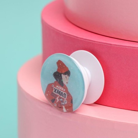 Holder for the phone, New Year's "Style", D = 4 cm