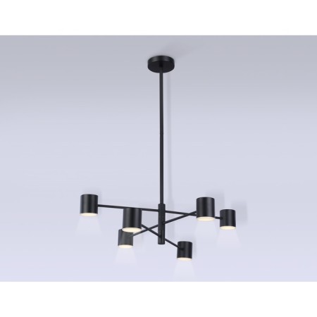 LED LED SUBSTANCE AMBRELLA LIGHT, LINETECH, FL51712, 6XLED, 29 W, 2175LUM, 3000-6400K, Black Color Black-3