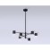 LED LED SUBSTANCE AMBRELLA LIGHT, LINETECH, FL51712, 6XLED, 29 W, 2175LUM, 3000-6400K, Black Color Black