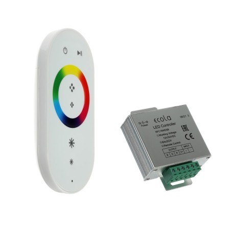Ecola controller for RGB tape, 12 - 24 V, 18 A, remote control, white-1