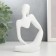Souvenir Polystone "Abstraction - Attentiveness" White 12.5x6x8.5 cm