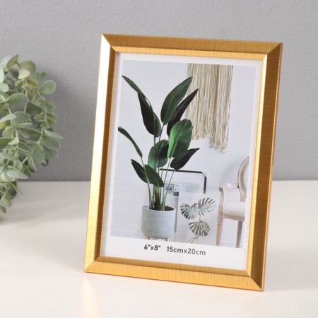 Photo frame plastic 15x20 cm "Strokes on gold" 1x17.4x22.3 cm-1