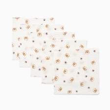 A set of shakes of crumb I am Animal, 20*20 cm-5 pcs, muslin, 100 % cotton