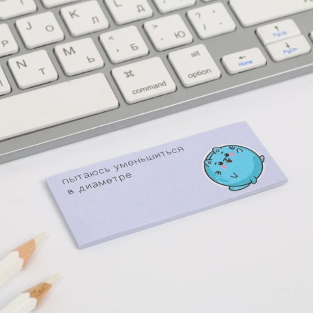 Gift set "Murchi in zero gravity": notebook, pen, block with sticky edge-8