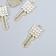 Decor for creativity metal, rhinestones "Key" gold 2.5x0.9 cm