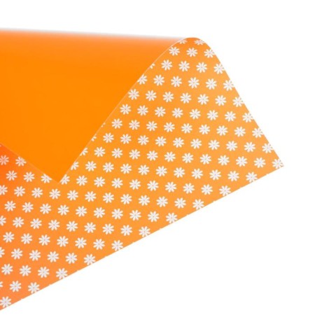 Cardboard of color two -way A4, 6 sheets, 6 colors "chamomile", 200 g/m², with a pattern-6