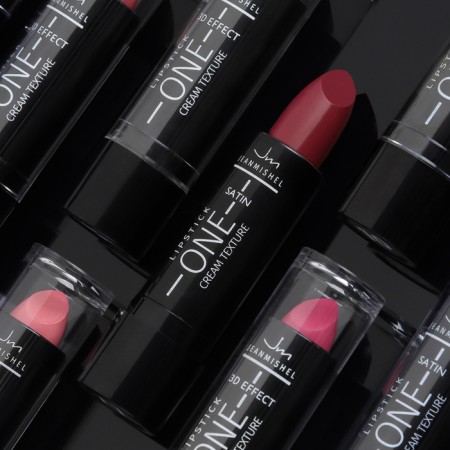 Lipstick Jeanmishel Satin Cream Texture tone 24 dark terracotta, 14 g