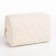 Cosmetic bag with zipper, dairy color