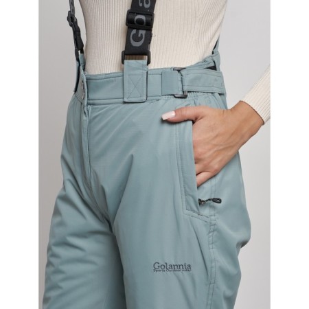 Semi-combinezone ski insulated female winter, size 48, color light gray-13