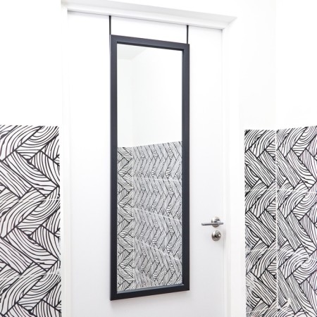 Door, suspended mirror, 40 x 110 cm, black