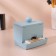 Organizer for storing cotton sticks, with a lid, 9 × 6.5 × 7.5 cm, color mix