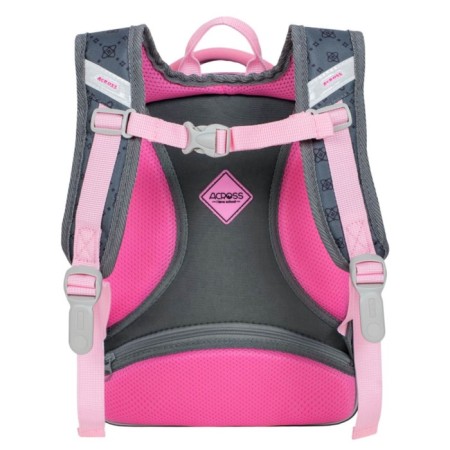 School backpack by Ergon. Spray Across 194 37*28*12 Virgo + Pen, Mesh Ser/Rose 24-194-12-4
