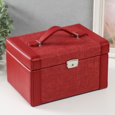 Casket to the leatherette for decorations of the chest 