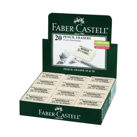 Lastik Faber-Castell, 40 x 27 x 13 mm, rubber, for graphite and colored pencils, white-2