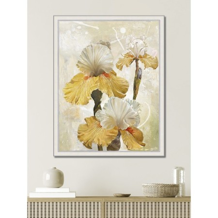 Reproduction of the picture "Romantic irises. No. 1 ”, 50x65, frame (45-a355)-4