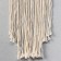 Panel wall -mounted macrame "Green Peony" 70x19 cm